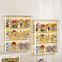 Blind Box Storage Rack Transparent Wall-Mounted Hand-made Display Box Action Figures Showcase Display Shelf for Dolls Popmart