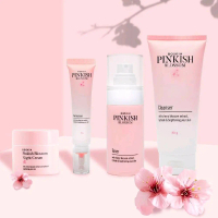 BOSKIN PAKET PINKISH BLOSSOM BG SKIN - Set Perawatan Wajah dengan Ekstrak Bunga Sakura untuk Kulit C