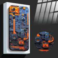 เคสโทรศัพท์มือถือ เหมาะสำหรับ Galaxy A34 5g ลายผลไม้เรียบง่าย กันกระแทก พร้อมฟิล์ม FLK