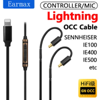 For Sennheiser IE100 IE400 IE500 IE100Pro Earphone Replaceable Apple Iphone13 14 15 USB-C TYPEC Lightning to IE500 Upgrade Cable
