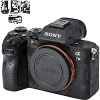 Anti-Scratch Camera Body Skin Sticker Cover Protector Film Kit for Sony A7III A7RIII A7 III A7R III A7M3 A7RM3 A7R3 Shadow Black