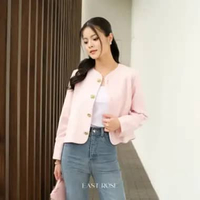 [EastRose] Sage Tweed Blazer | Blazer Wanita | Korean Top Blazer | Atasan Tweed Wanita | Blazer Twee