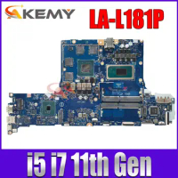 GH51G LA-L181P Motherboard.For ACER Nitro 5 AN517-54 Laptop Motherboard.With i5-11400H i7-11800H CPU.RTX3050/RTX3050TI 4G