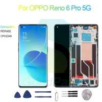 For OPPO Reno 6 Pro 5G Screen Display Replacement 2400*1080 PEPM00, CPH2249 Reno 6 Pro 5G LCD Touch Digitizer