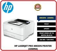HP LaserJet Pro 4003dn 2Z609A黑白乙太網路列印自動雙面列印雷射印表機