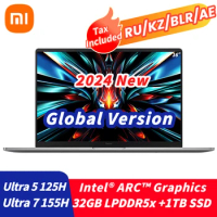 2024 Xiaomi Redmi Book Pro 16 Laptop Intel Core Ultra 7 155H/5 125H ARC Graphics 32G DDR5+1TB SSD NoteBook 16" 3.1K 165Hz PC New