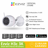 Ezviz H3c 5MP 3K Security Smart Home IP Camera CCTV Outdoor w/SD Card 32/64/128Gb