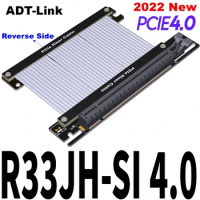 PCIe 4.0 X16 Riser Cable [RTX3090 RX6900XT GTX3080ti RX5700xt ] Vertical Mount Gaming PCI Express Gen4 Dual Reverse for ITX