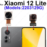 Front Rear Main Camera For Xiaomi 12 Lite Front Selfie Facing Back Primary Ultrawide Camera Module Flex Cable Parts