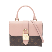 【二手名牌BRAND OFF】LOUIS VUITTON LV 路易威登 棕色 原花 PVC塗層帆布 Locky BB 兩用包 M44080
