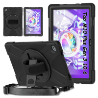 For Lenovo Tab M10 Plus Gen 3 10.6 Case For M10 3rd 10.1 Generation Shockproof Tablet Cover Handle Stand M10 Plus 10.3