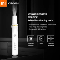 Xiaomi Ultrasonic Dental Scaler Teeth Tartar Stain Tooth Calculus Remover Sonic Electric Plaque Cleaner Dental Stone Removal