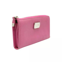 Tod's Pre-Loved TOD'S Pink Zip Around Wallet