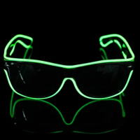 New LED EL Wire Sunglasses for Home Party,Night Club,Barware,Concert,Sound control novelty,Holiday decoration