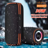 MY272BTS 30W high-power Bluetooth speaker outdoor waterproof subwoofer handheld colorful light speaker caixa de som bluetooth