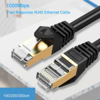 Sturdy 10Gbps Ethernet Cable Patch Cord Flame Retardant Network Cable RJ45 Cat8 10Gbps Lan Cable Computer Accessory