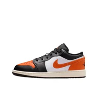 Sepatu Sneakers Pria Nike Air Jordan 1 Low Black Starfish White Sail (553558-081) Original 45.5
