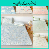 Breathable Bear Butterfly Dog Flower Patternlatex Bed Cover With Ice Silk Material Design For Summer