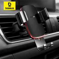 Baseus Gravity Car Phone Holder Air Vent Universal for iPhone Redmi Note 7 Smartphone Car Support Clip Mount Holder Stand