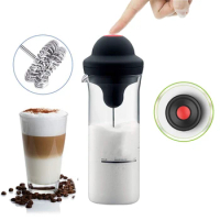 handheld Electric Milk Frother Cup Foamer Mixer Bubbler Coffee Blender for Coffee Hot Chocolate Drink Kitchen Gadgets