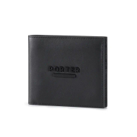 【PORTER INTERNATIONAL】斯文品味STRIKE真皮雙折短夾(黑)