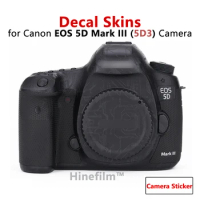 EOS 5D3 Camera Sticker Protective Film for Canon EOS 5D Mark III Camera Decal Skins Cover Scratch Resistant Decal Wrap Cover