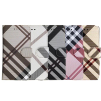 【Aguchi 亞古奇】Apple iPhone 7/8/SE 2020 共用 精品版 英倫格紋氣質手機皮套(5色可選)