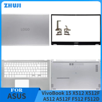 For ASUS VivoBook 15 X512 X512F A512 A512F F512 F512D New Laptop LCD Back Cover Front Bezel Palmrest Bottom Case Hinges plastics