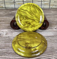 黃金樟茶杯墊瘤疤小碟子供臺擺水果小盤子多功能家用盤子走量款式1入