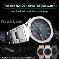 GM B2100 stainless steel strap For Casio 3229 GMW-B5000 watchband G-Shock GM-B2100D/BD metal strap o