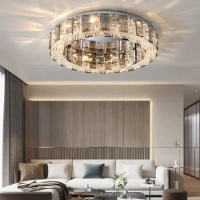 Modern Luxury Crystal Led Ceiling Lamp Bedroom Living Room Indoor Lighting Ceiling Lights Home Deco Hotel Villa Ceiling Fixtures