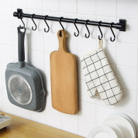 鋁廚房掛桿免打孔掛鉤壁掛廚具掛置物掛勺砧闆排鉤