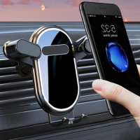 Car Air Outlet Gravity Phones Holder For iphone Xiaomi Samsung Google Universal Adjustable Auto Outlet Mobile Phones Bracket