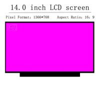 For Lenovo Ideapad S340-14 S340-14IWL Laptop LCD Screen 1366x768 LED Panel Matrix HD