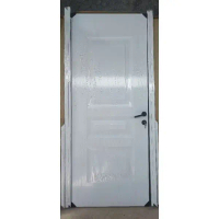 pintu baja kodai tipe kw mdb tempa casting aluminium motif kotak besar triple gapura putih modern su