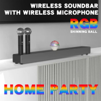 NEW Echo Wall Subwoofer High-power Wireless Bluetooth Soundbar Computer TV Desktop Home Theater K Song Speaker Box Fiber U Disk