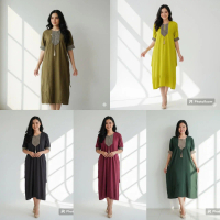 Terlaris Daster Sultan Rempel Dress Renda Sultan Viral Resleting Depan Rayon Tebal Busui Pendek Bumi
