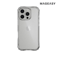 MAGEASY Apple 蘋果 iPhone 16 Pro Max 6.9吋 Atoms 超軍規防摔透明殼 保護殼 保護套 防摔殼 氣囊殼 軍規防摔認證【愛瘋潮】