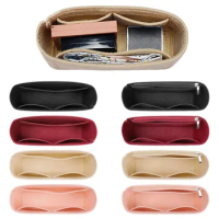 New Insert Bag for Longchamp Mini Bag Linner Bag Portable Felt Bag Organizer Multi-Pocket Storage Bags Travel Accessory 4Colors