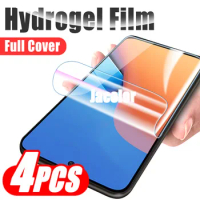 4PCS Screen Gel Protector For Xiaomi Redmi 12 5G 12C 11 10A 10C 10 Prime 2022 Hydrogel Safety Front Film Redmy 12 C 10 Not Glas