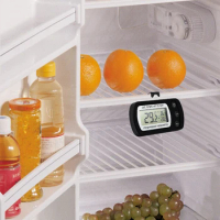 Electronic Digital Refrigerator Thermometer LCD Screen Fridge Freezer Temperature With High &amp; Low Anti-humidity Thermometer