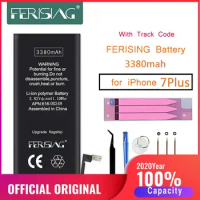 2020 100% Original FERISING New Phone Battery For Apple iPhone 7 Plus battery 0 Cycle 7Plus Replacement Batteries with Track