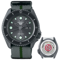 SEIKO 精工 5 Sports x 火影忍者 鹿丸 聯名機械錶 618送禮推薦-42.5mm (SRPF75K1)_SK045