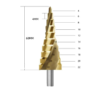Baru Diskon Produk FEIBAO Mata Bor Pagoda 4mm x 60mm untuk Proyek DIYF/F27-203C
