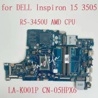 for Dell Inspiron 15 3501 Laptop Motherboard CPU: R5-3450U AMD CN-05HPX6 05HPX6 5HPX6 DDR4 GDI53 LA-K001P Mainboard 100% Test OK