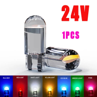 หลอดไฟ LED สำหรับรถยนต์ 1 ชิ้น 24V/12V T10 W5W 194 168 COB SMD แบบ Wedge ใช้กับแผ่นป้ายทะเบียนและกระ
