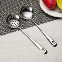 Household Long Handled Hot Pot Colander Kitchen Cooking Soup Ladle Stainless Steel Soup Ladle MUHAMM
