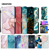 Leather Flip Cases For Xiaomi 12 Lite Cases 12s Ultra Pro 12X 12s 12 Pro Marble Magnetic Wallet Stand Book Covers For Mi 12s Pro