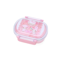 【SANRIO 三麗鷗】橢圓雙扣便當盒 美樂蒂 櫻桃