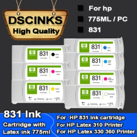 7colors x 775ml Latex ink For HP 831 Compatible Ink Cartridge For HP Latex 310 For HP Latex 330 for HP Latex 360 printer